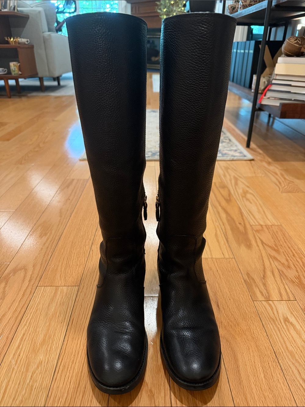 Tory Burch Selden Riding Boots - Black - Women’s Size 9